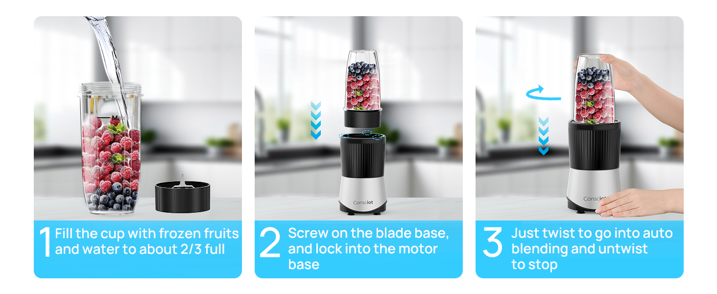 Press, Twist and Blend